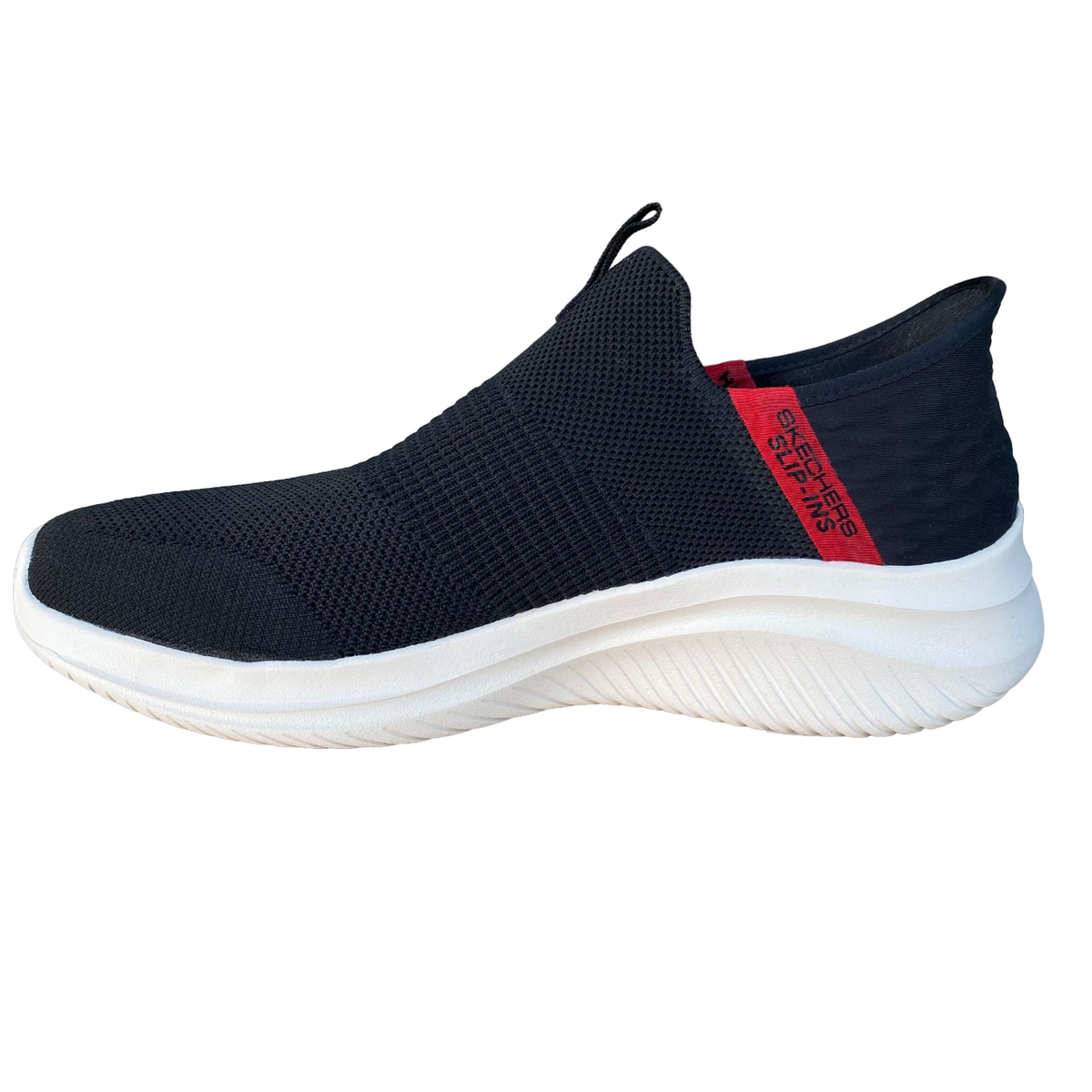 Skechers scarpa sneakers da uomo Ultra Flex 3.0 Viewpoint 232451/BKRD nero-rosso