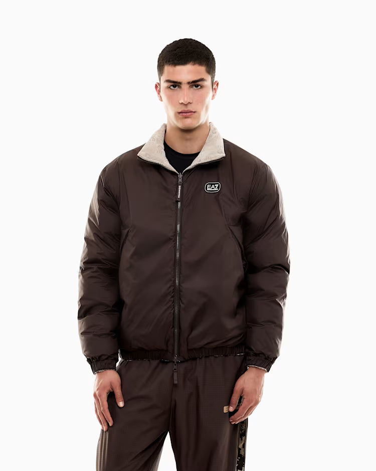 EA7 Bomber Oversize 7M002407 AF27295 U6167 Uomo Beige - Giubbotto Imbottito