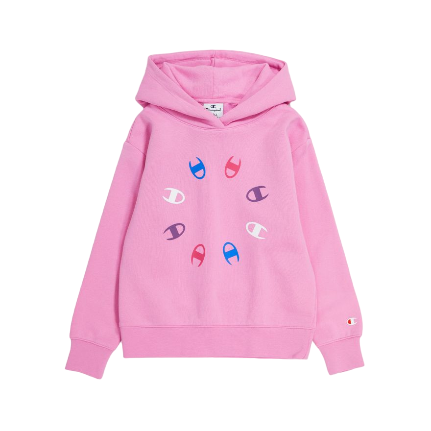 Champion Felpa con cappuccio da ragazza Graphic 404780 PS009 rosa