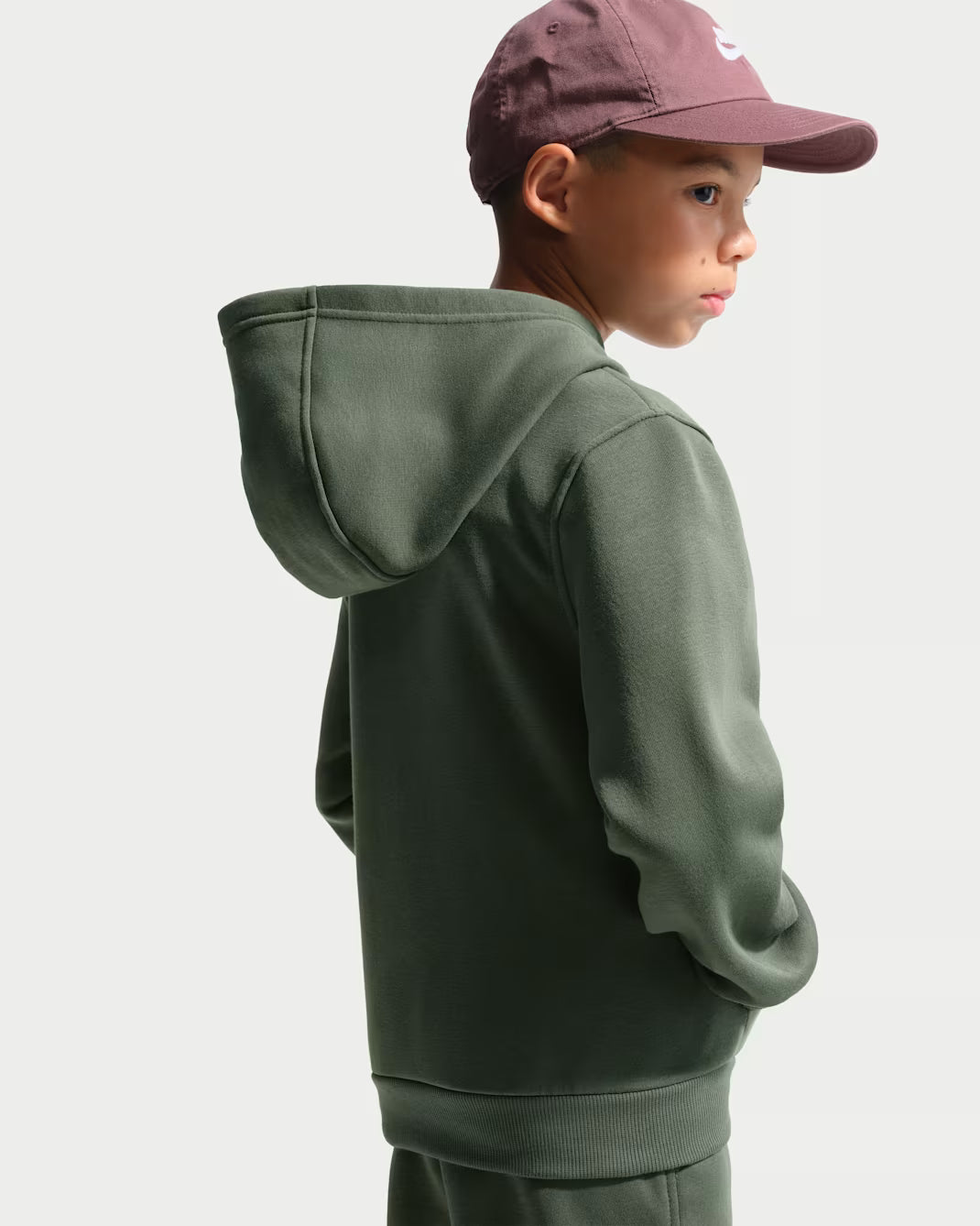 Nike Sportswear Club Fleece felpa co cappuccio junior FD3000-305 verde