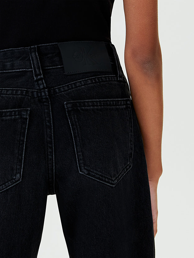 Calvin Klein jeans junior High Rise Wide Leg LVCKFJC08G 1BY nero