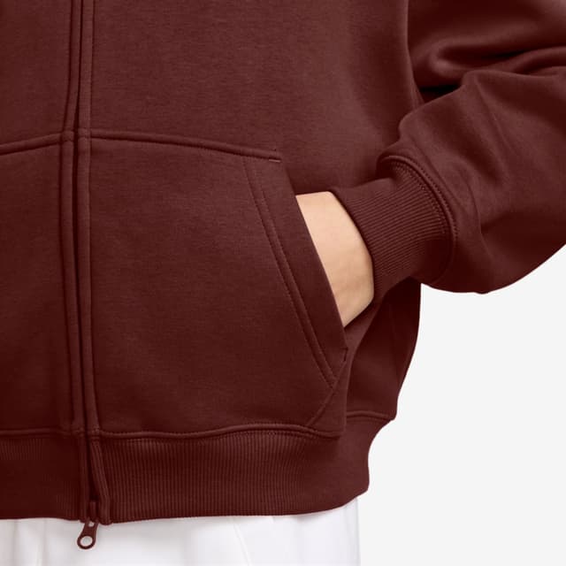 Nike Felpa da ragazza Sportswear Studio Big IM4904-658 bordeaux