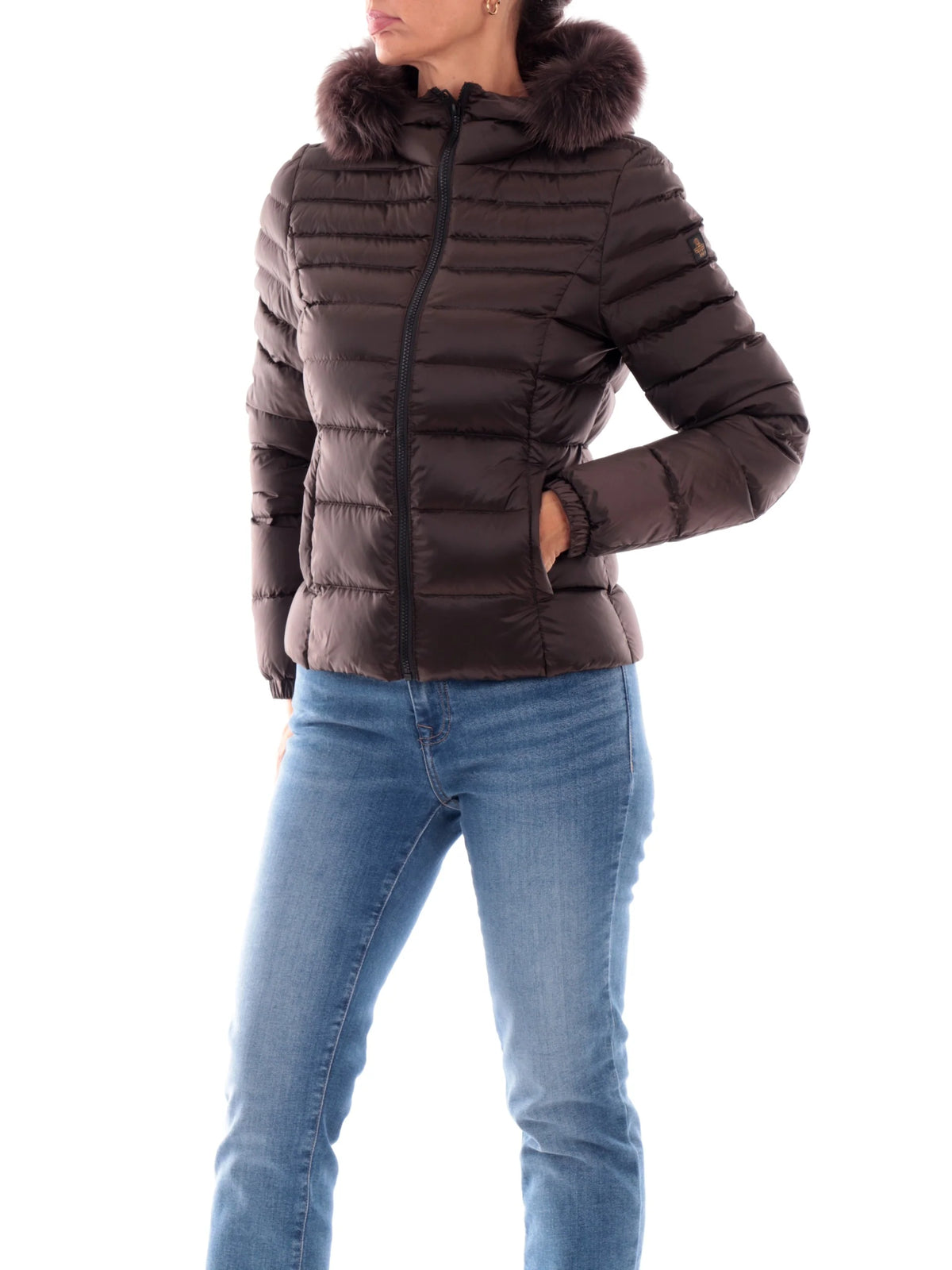 RefrigiWear MEAD FUR JACKET W97618 H01911 Donna Caffè - Piumino