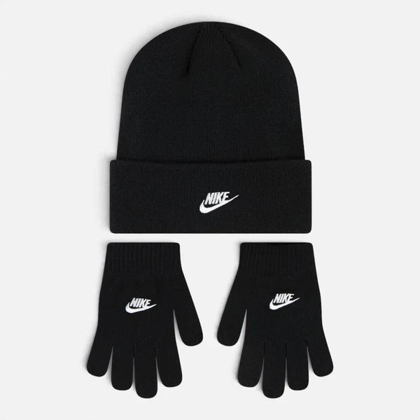 Nike Futura completo cappello e guanto junior 8A2961-023 nero