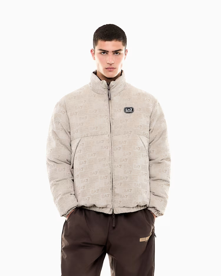EA7 Bomber Oversize 7M002407 AF27295 U6167 Uomo Beige - Giubbotto Imbottito