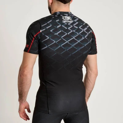 Leone RASHGUARD MANICHE CORTE UOMO MMA CAGE AB971 grigio