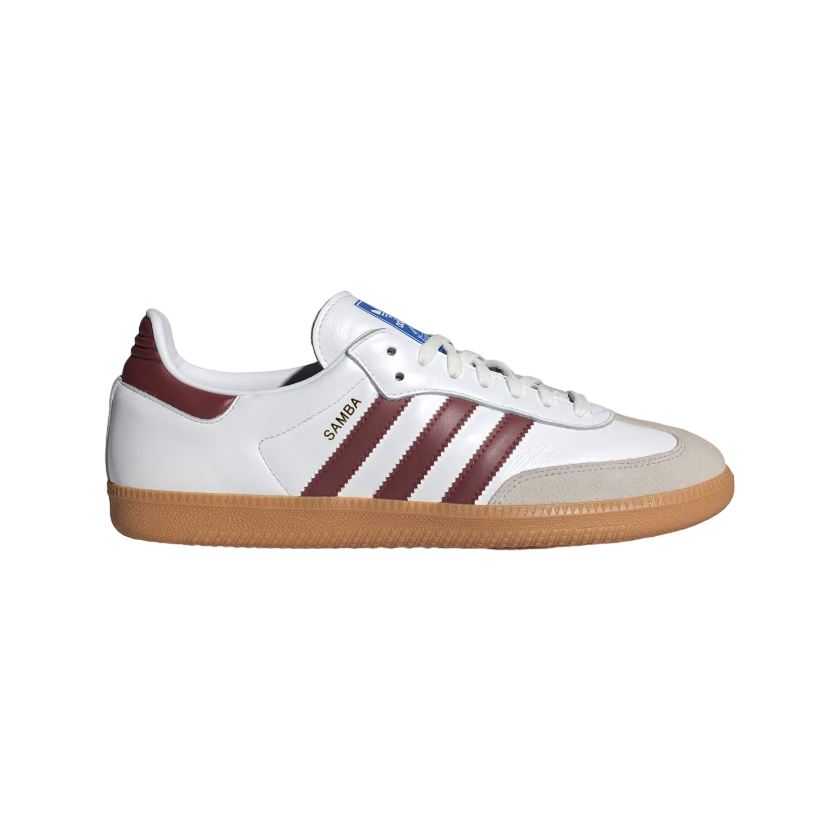 Adidas Originals scarpa sneakers da uomo Samba OG IF3813 bianco-borgogna