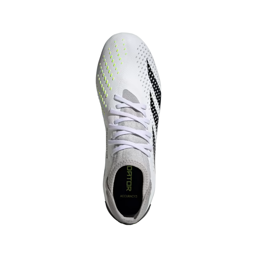 Adidas scarpa da calcio da uomo Predator Accuracy.3 FG GZ0024 bianco-nero