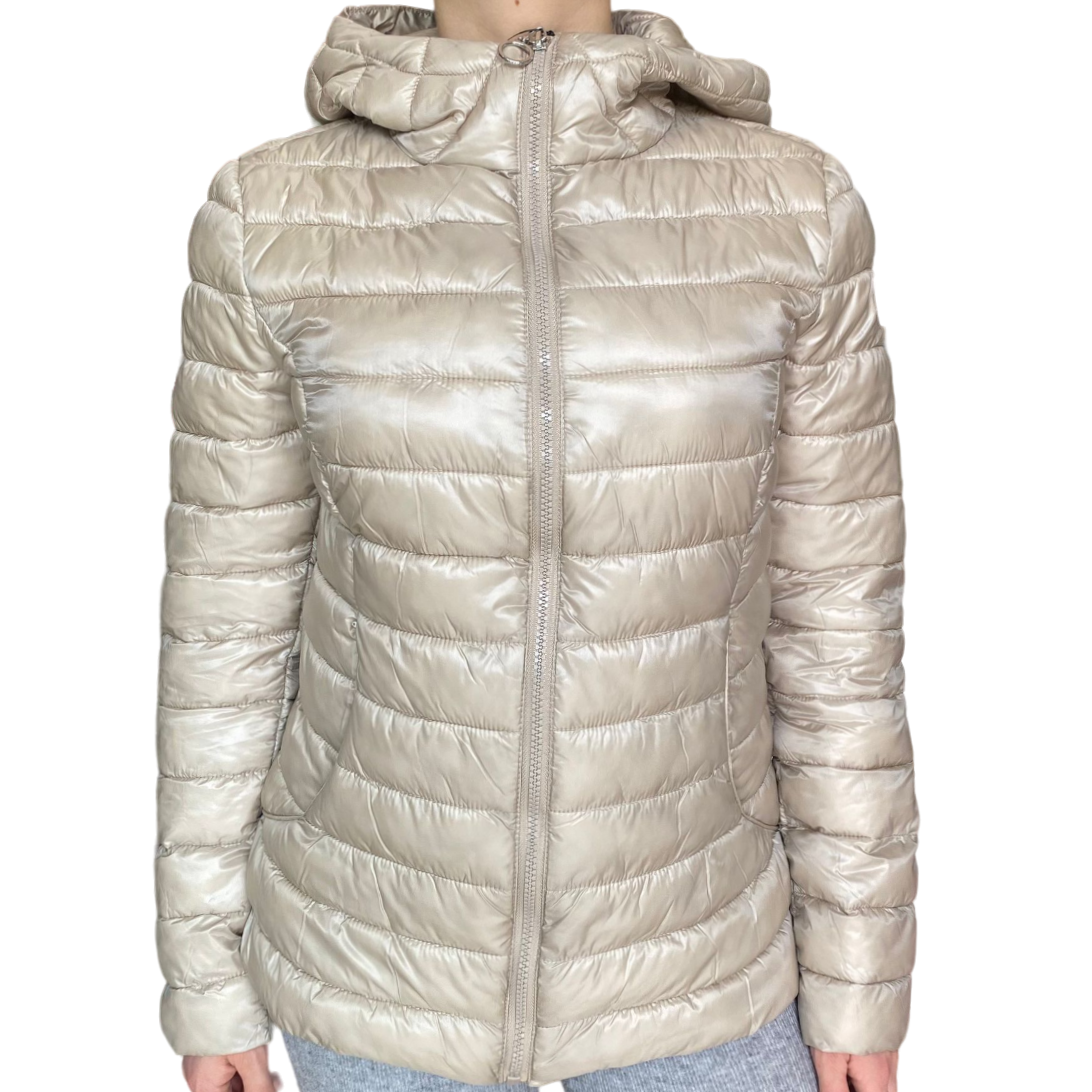 Astrolabio giacca con cappuccio da donna 100 grammi CV87 095 beige