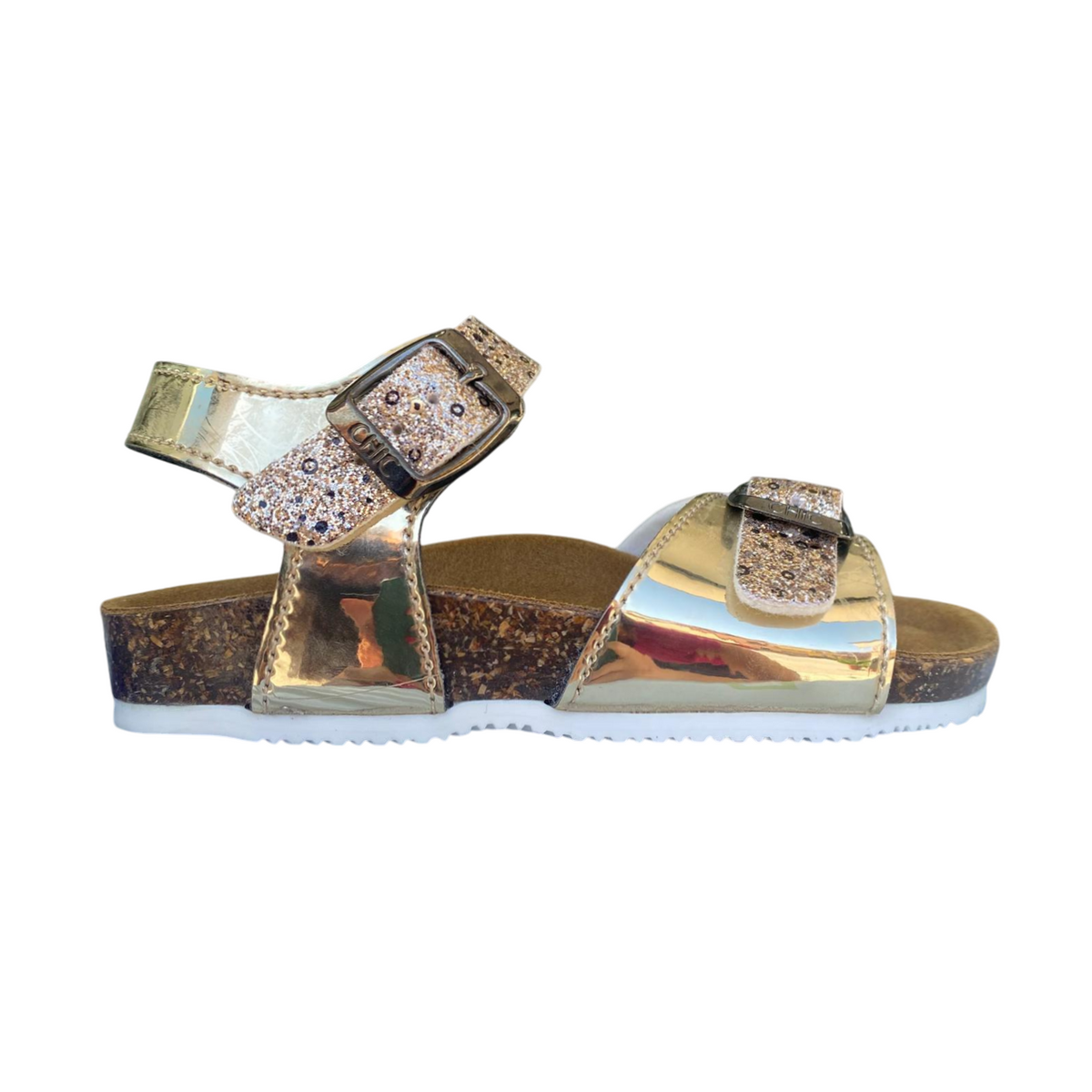Biochic sandalo 44101R platino - laterale esterna