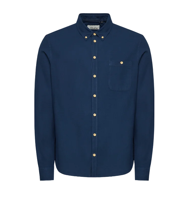 Blend camicia da uomo manica lunga 20716337 194024 blu