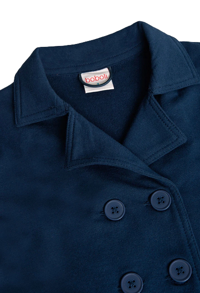 Boboli Giacca felpata da bambina 438218 2440 blu marino