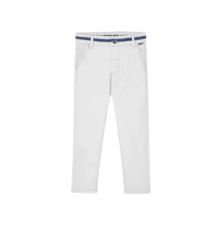 Boboli Pantalone casual in saten elasticizzato da bambino 738020 7351 grigio chiaro