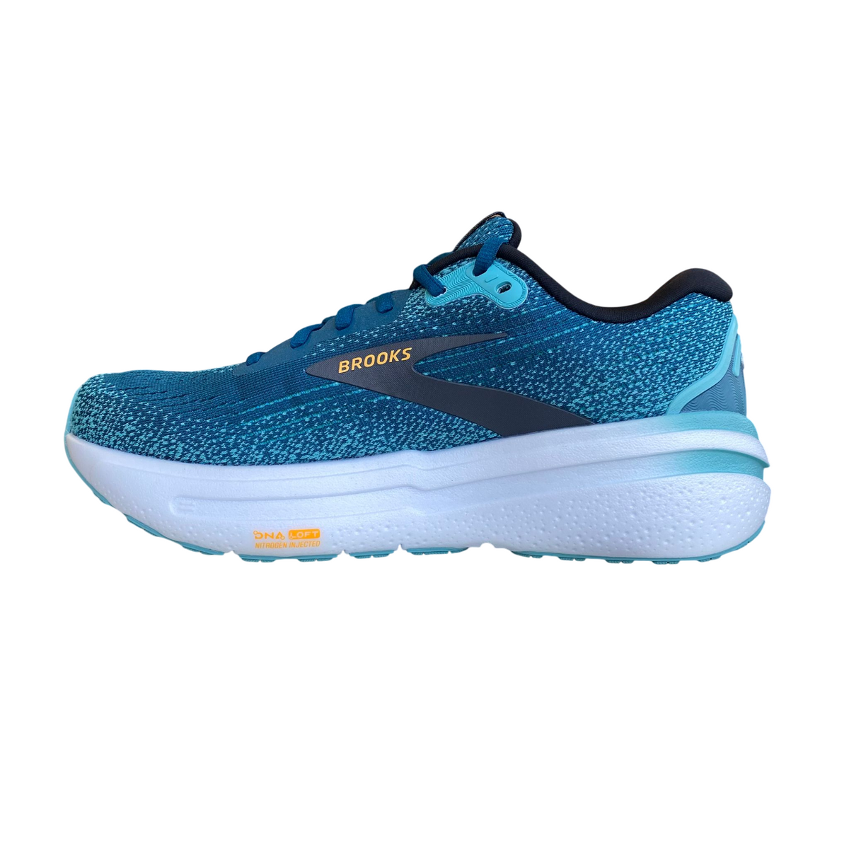 Brooks scarpa da corsa da uomo Ghost Max 2 1104311D 431 blu marocchino-acqua-arancione