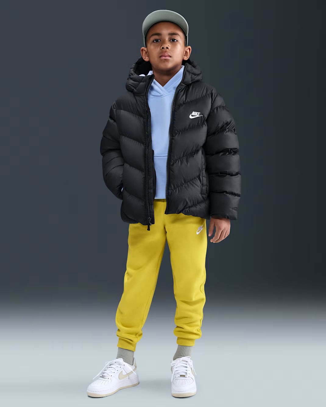 Nike piumino junior loose fit Therma-FIT Sportswear All Day Play HQ4976-010 nero