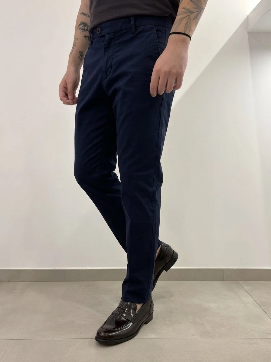 Hamaki-Ho pantalone casual da uomo PSI1880H blu