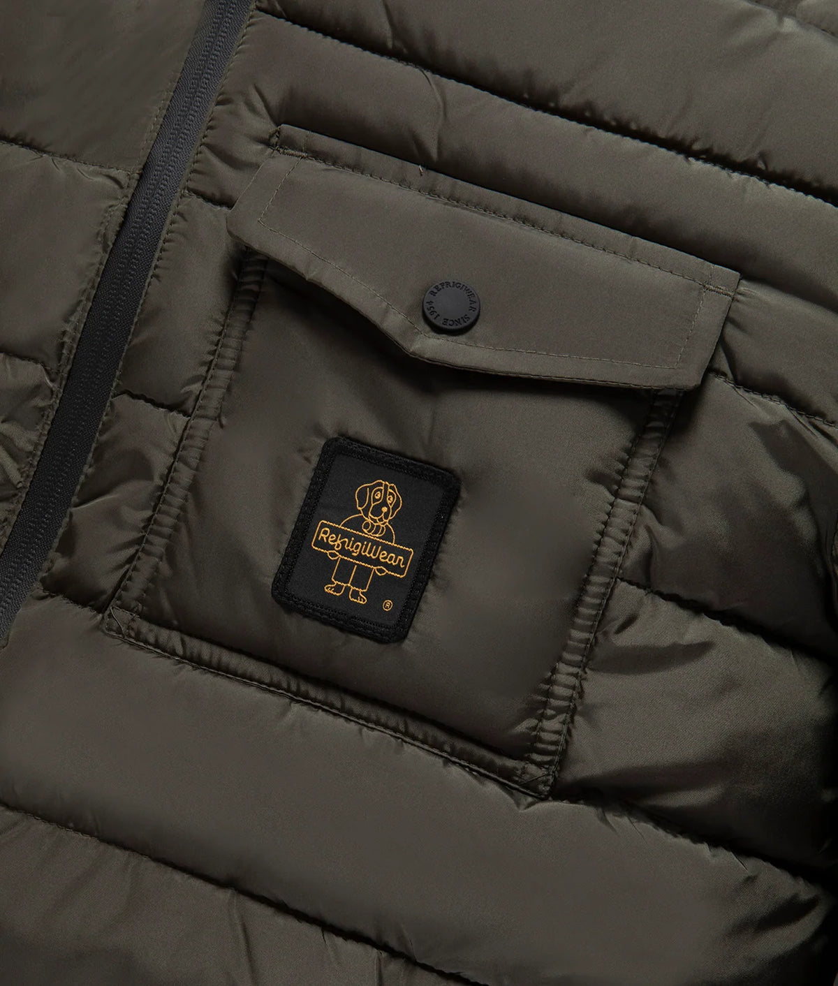 RefrigiWear Josh G23308 E04010 Uomo Verde Sea Turtle - Piumino