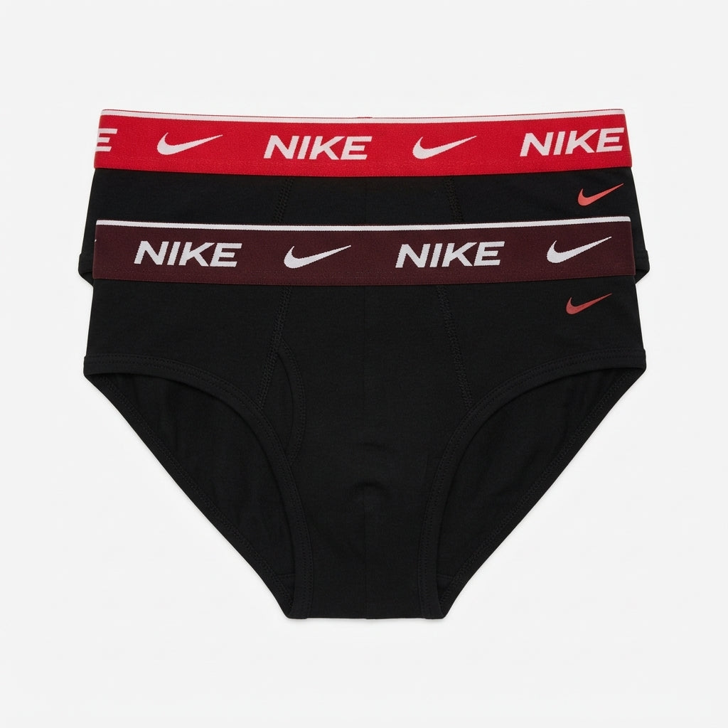 Nike Slip da uomo Essential cotton Stretch KE1287-4HV nero - confezione da 2 paia