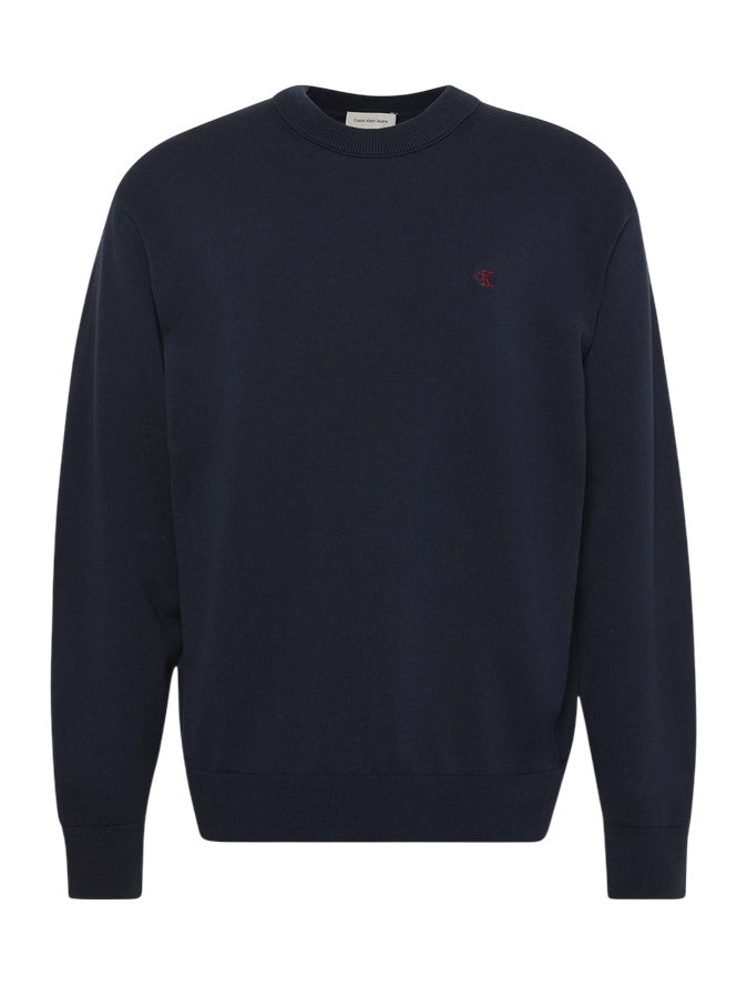 Calvin Klein Maglione Monogramma Taglio Relaxed LV04RC309G CEF  blu - Comfort e Stile Unico - fronte
