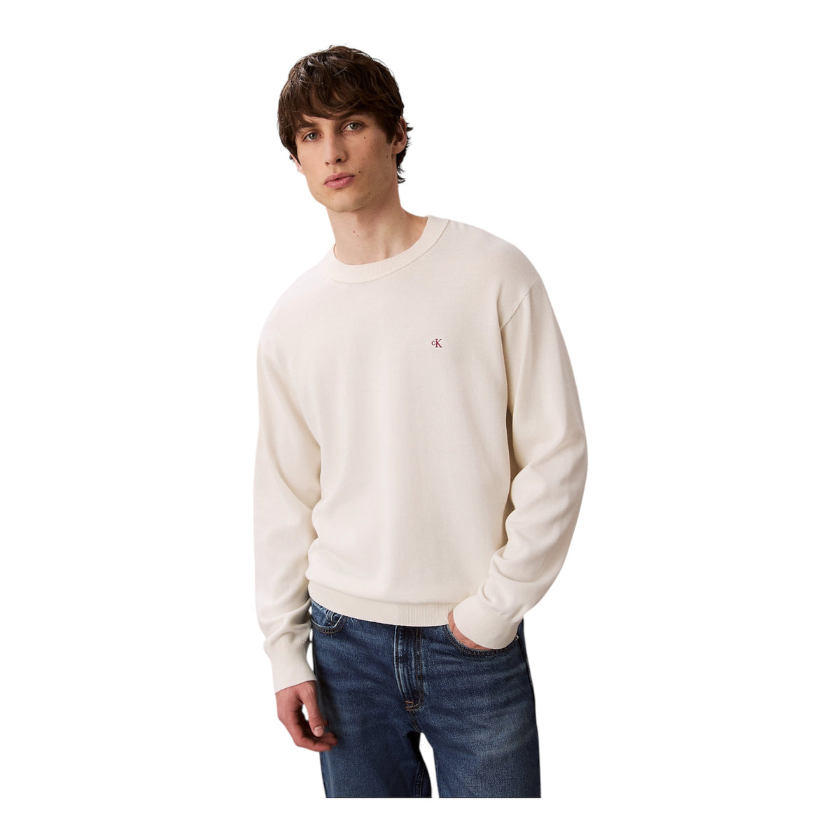 Calvin Klein Maglione con monogramma taglio relaxed LV04RC309G YAS tofu