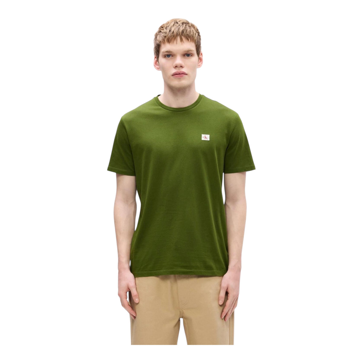 Calvin Klein T-shirt basic -LV04RC272 2E6 -Verde avanti