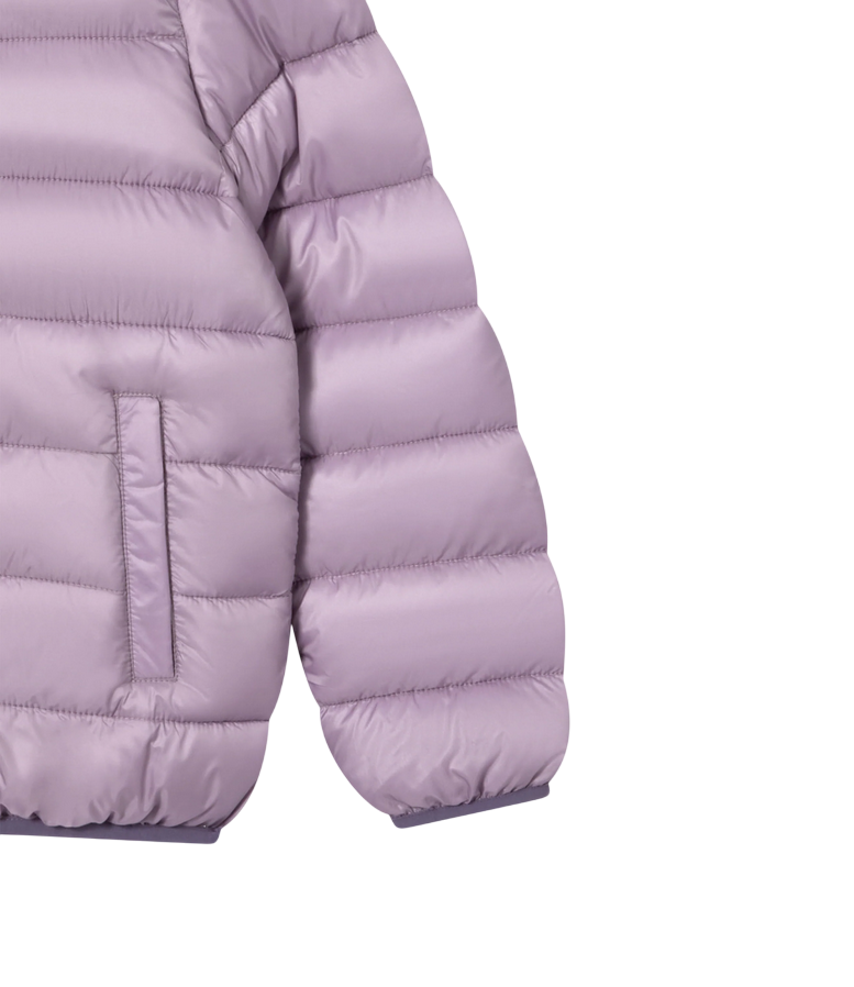 Champion Giacca Bambino Cappuccio 307222 VS100 Malva – imbottita, idrorepellente, comfort, stile - dettaglio