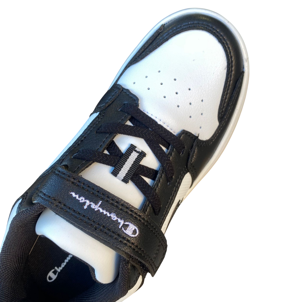Champion Trainers Basse RD18 S32414-WW019 Nero | Sneakers bambino basket comfort velcro - tomaia