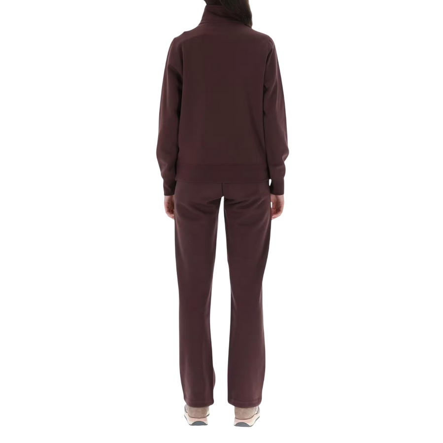 Champion tuta sportiva da Donna 118290 MS571 marrone con logo dorato e tasca dotata di applicazione - Eleganza e comfort sportivo - retro