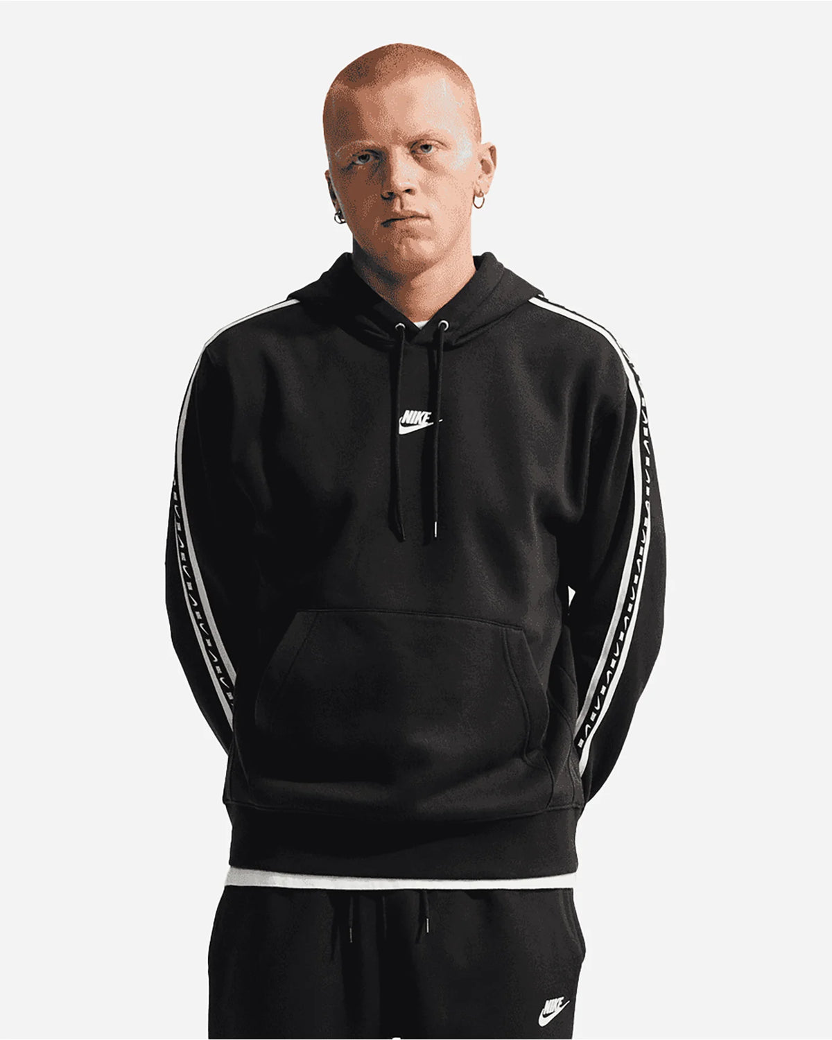 Nike felpa da uomo con cappuccio IX9497-010 nera