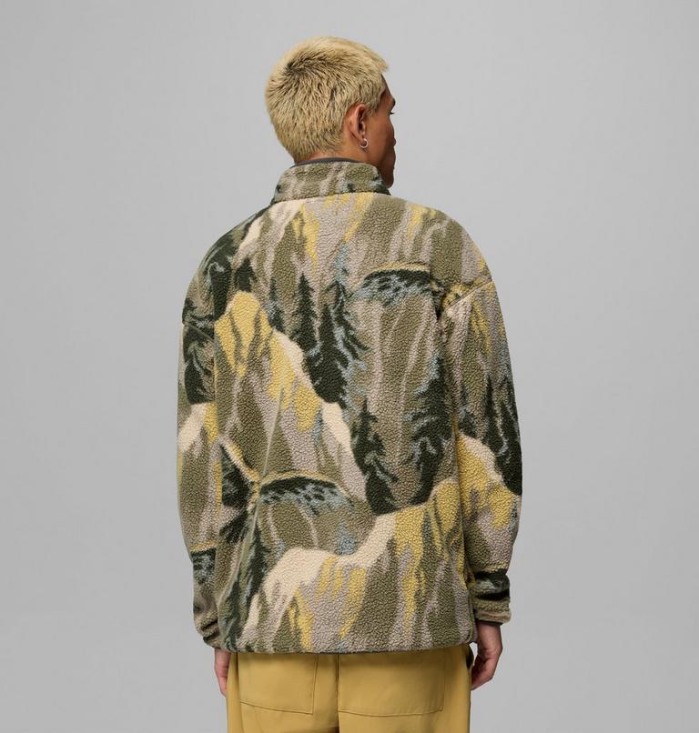 Columbia  PILE da uomo HELVETIA™ II PRINTED HALF SNAP FLEECE 2098461 397 verde