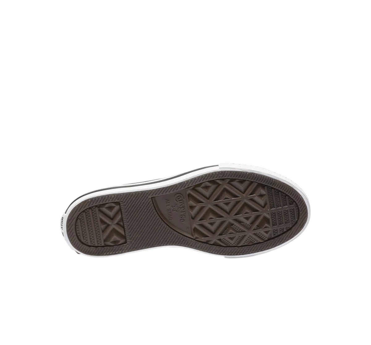 Dettaglio della suola iconica e logo Converse delle All Star Chuck Taylor junior per stile autentico e comfort quotidiano