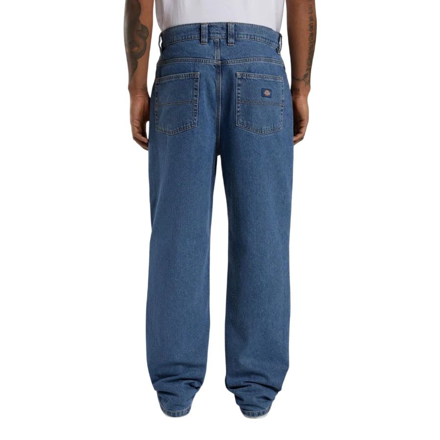 Dickies Jeans Thomasville Uomo Relaxed DK0A4XYKCLB blu classico - retro 