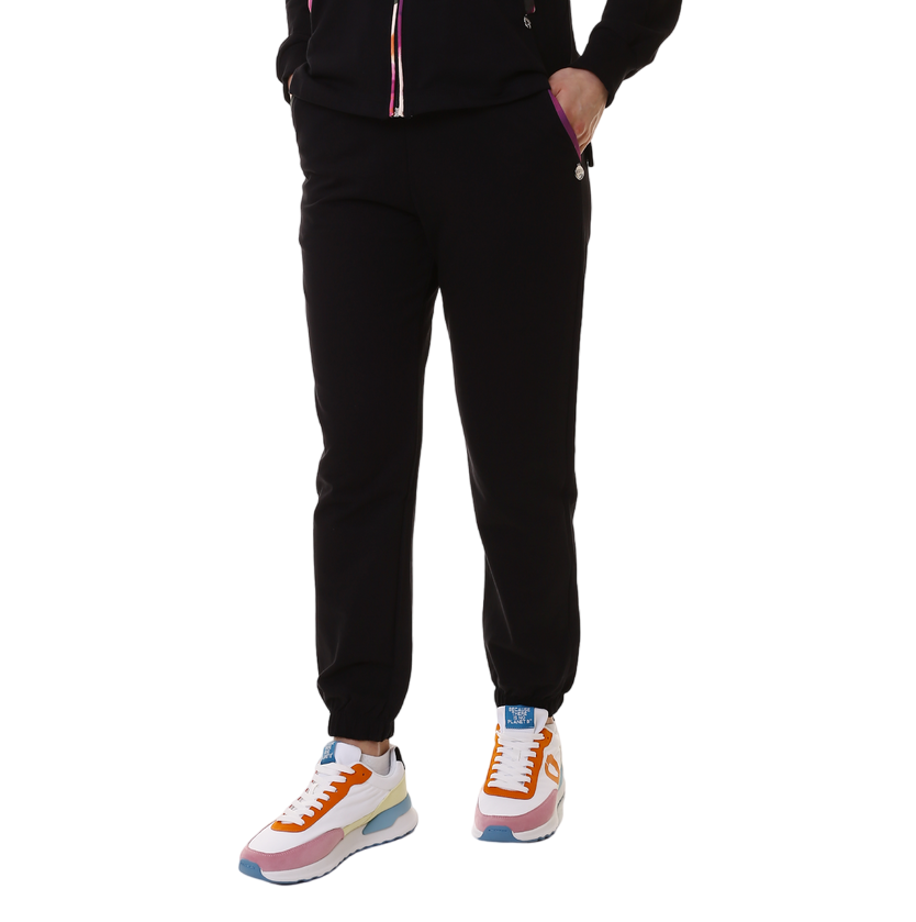 Dimensione Danza Pantalone sportivo da donna in felpa leggera 24EDD71825 nero