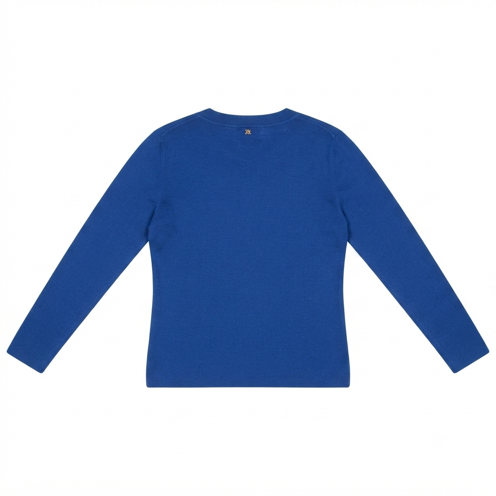Griffai giacca da donna con bottone gioiello DGP7653 blu
