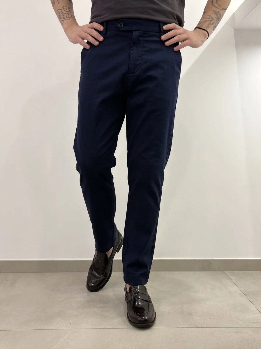 Hamaki-Ho pantalone casual da uomo PSI1880H blu
