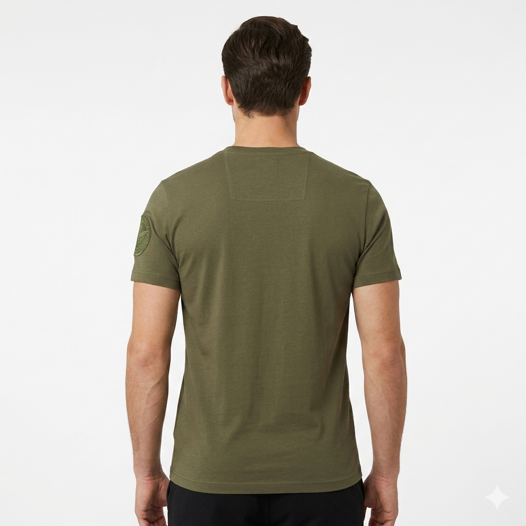 Aeronautica Italiana t-shirt manica corta da uomo ARE6TS031075U verde militare