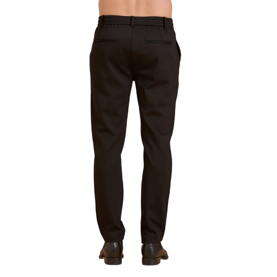 Griffai Pantalaccio Uomo Punto Milano Nero neroUGF3758 | Comfort Elasticizzato & Stile Casual - retro 