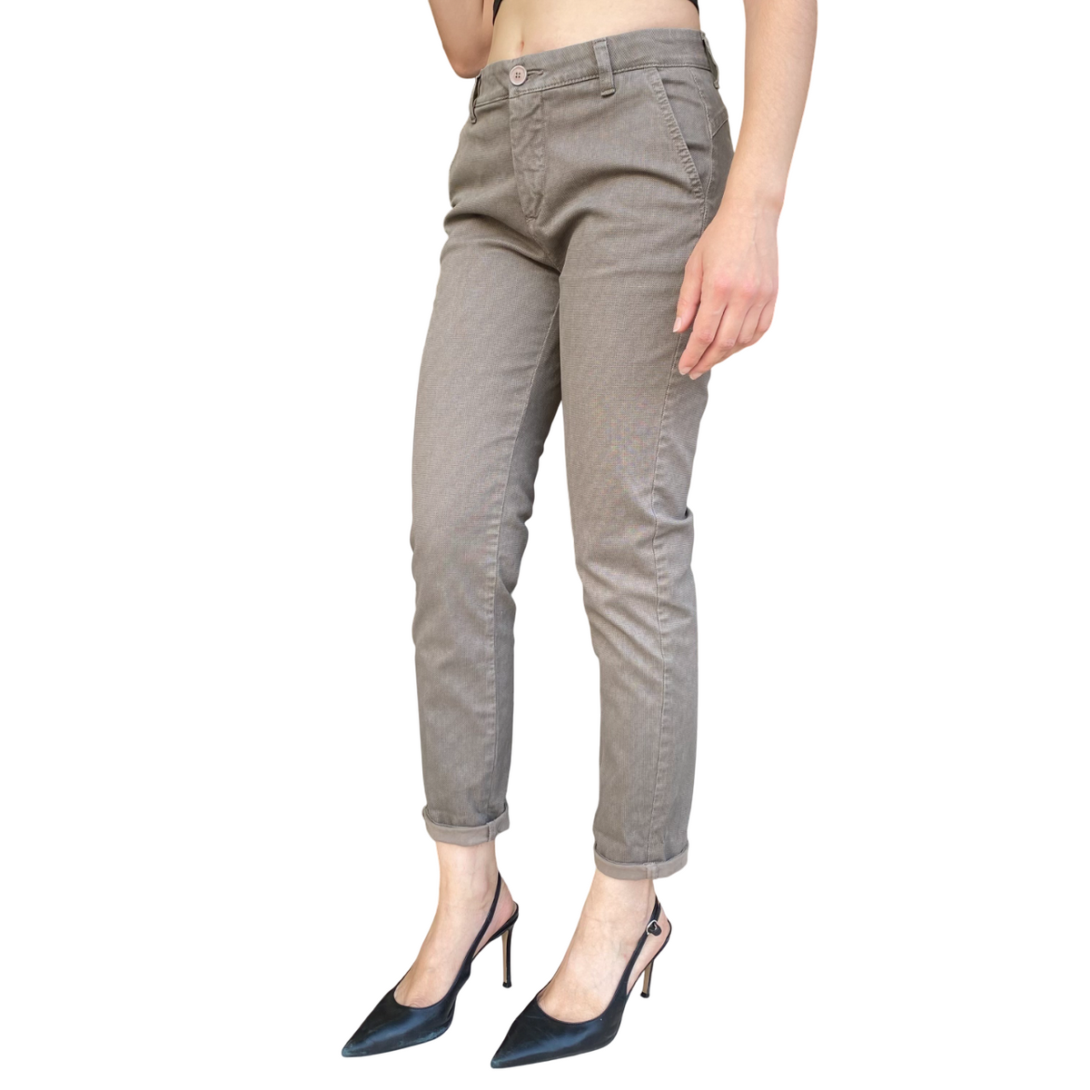 Griffai Pantalone donna Aurora DGF6001 Fango - laterale 