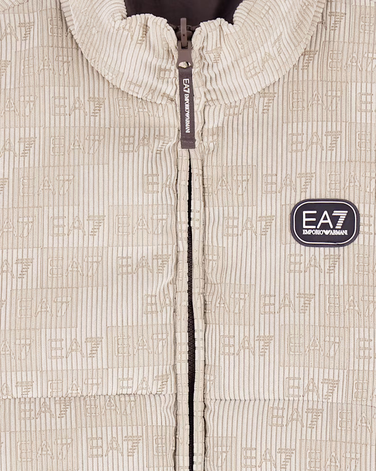 EA7 Bomber Oversize 7M002407 AF27295 U6167 Uomo Beige - Giubbotto Imbottito
