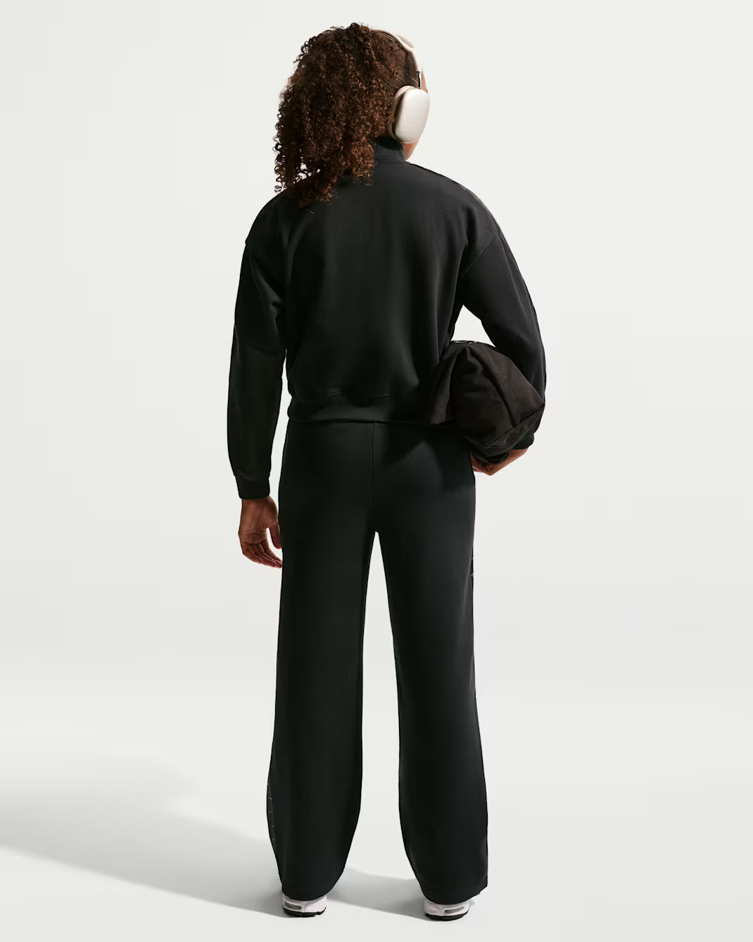 Nike felpa sportiva Sportswear Studio Fleece Big IM4932-010 nero