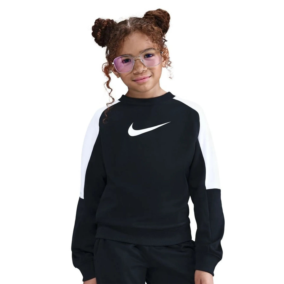 Nike Sportswear Dri-FIT HQ9317-010 Junior Nero Bianco - Tuta Sportiva