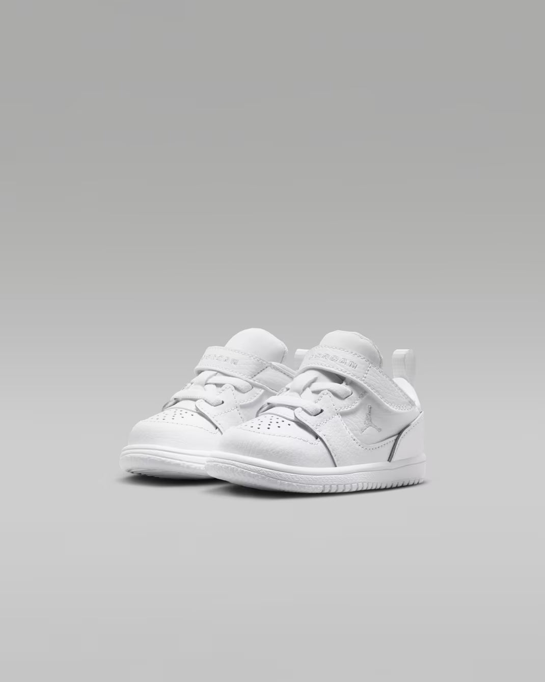 Jordan scarpa sneakers da bimbo Court Connect Low IQ6047-100 bianco