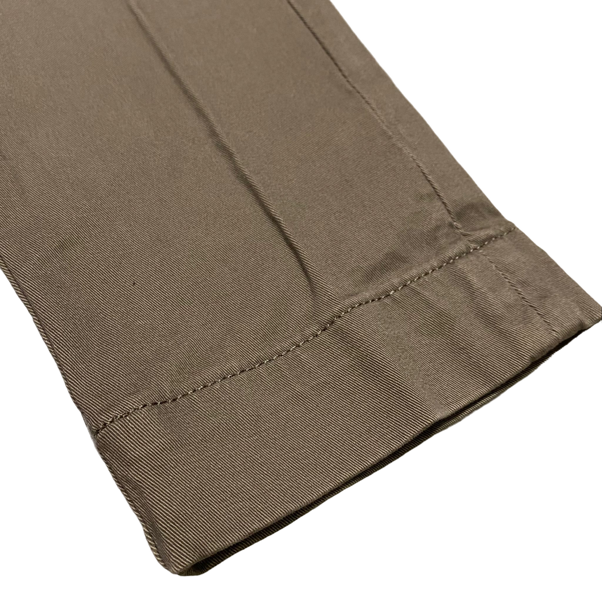 Hamaki-ho pantalone chinos da uomo slim fit in gabardina PSI1726H fango 2