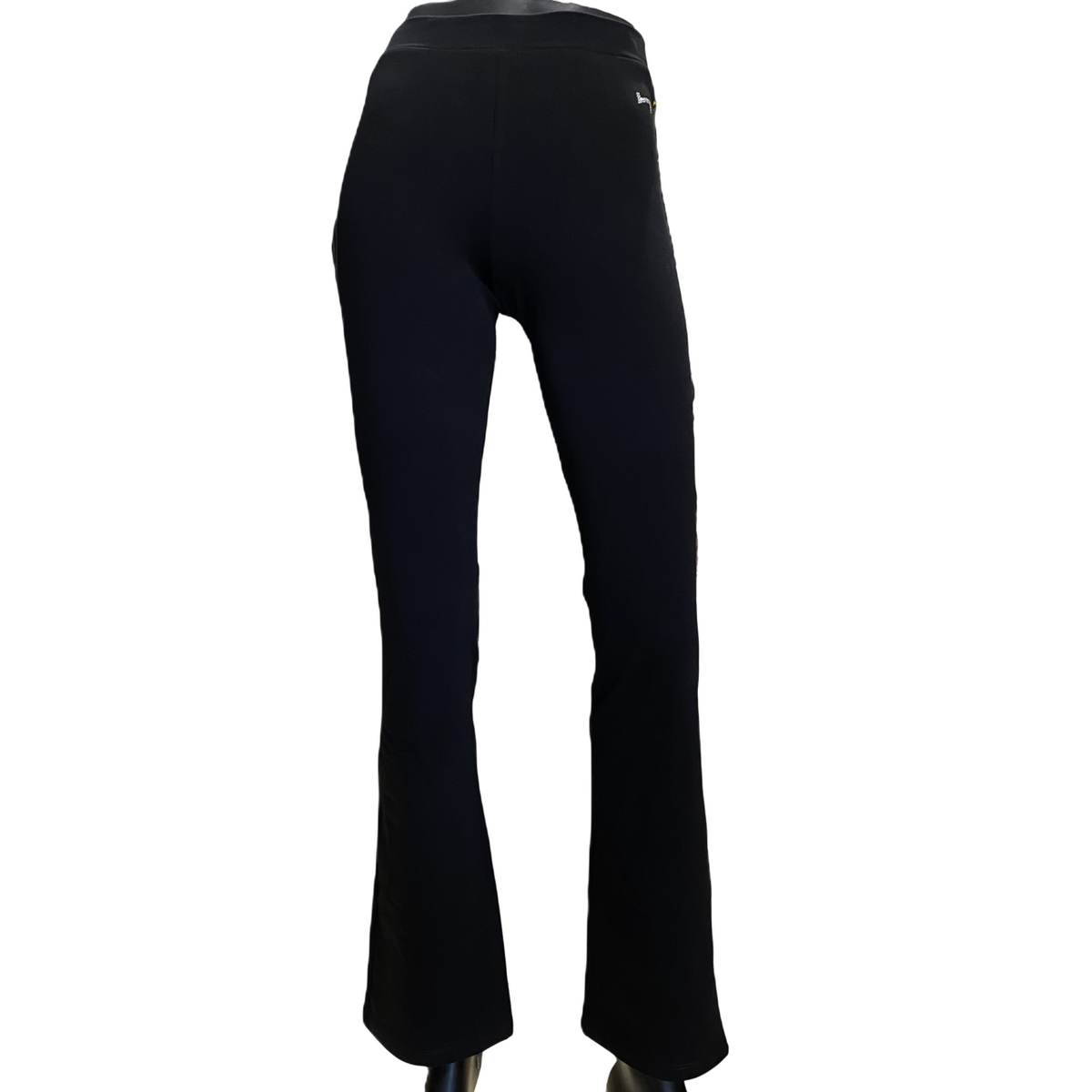 Hangar - Pantalone Sportivo Z848D Nero - Fuseaux a Zampa Donna