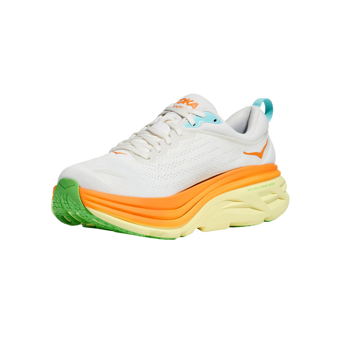 Hoka One One scarpa da corsa da uomo Bondi 8 1123202/BNCS bianco sole