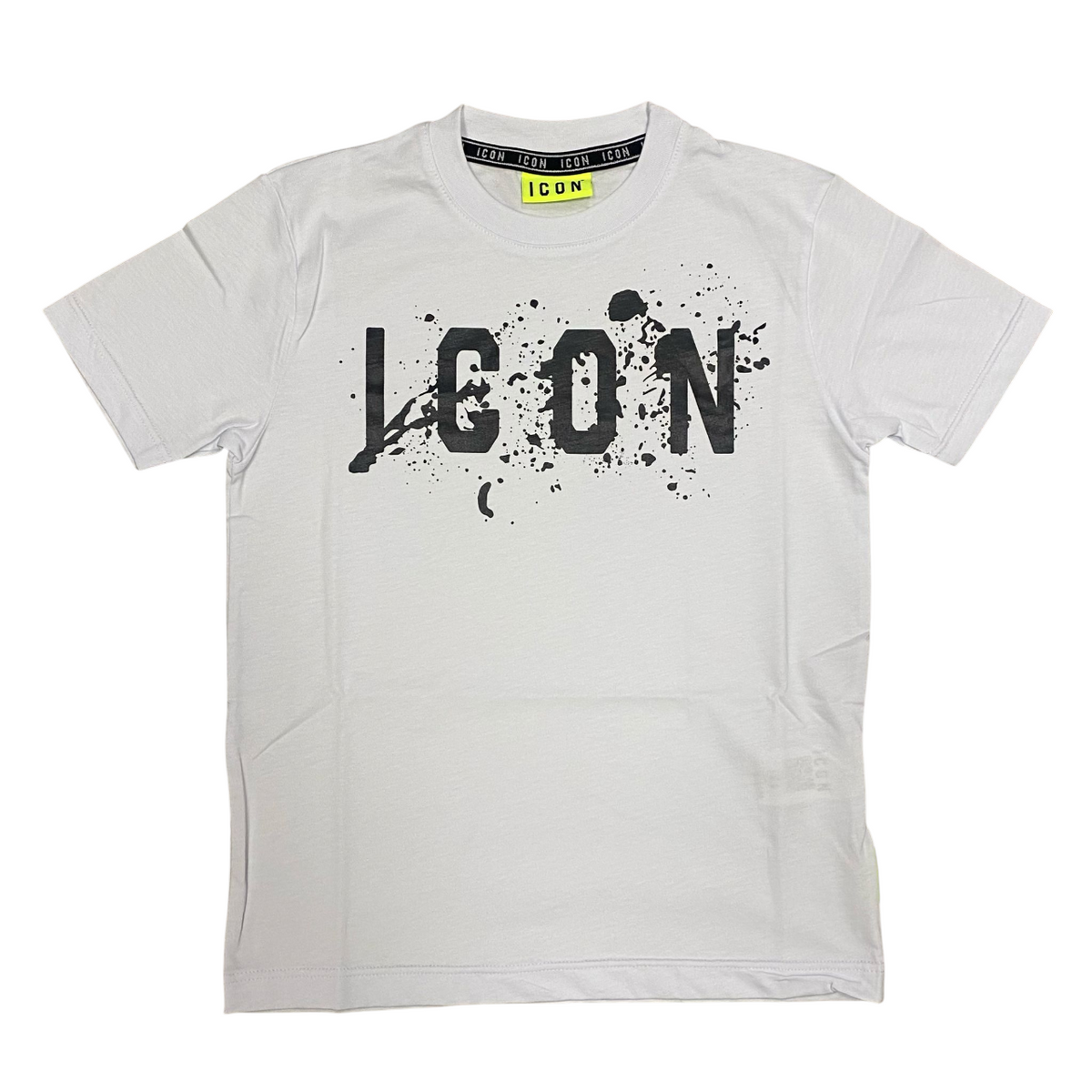 Icon maglietta con cappuccio junior con stampa schizzo IBKS00520 bianco