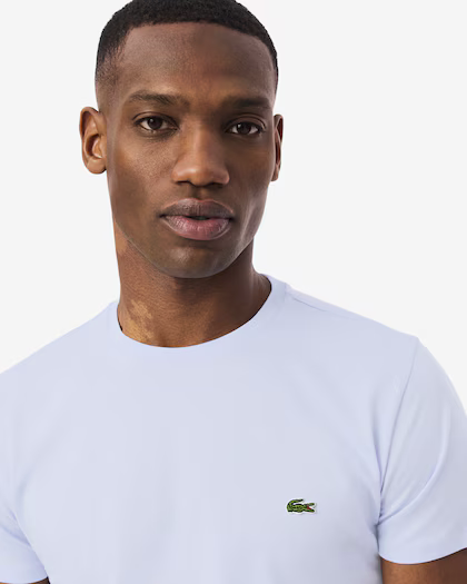 Lacoste T-shirt Uomo Cotone Pima Celeste Manica Corta - TH6709-00 J2G