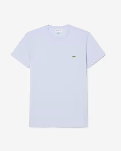 Lacoste T-shirt Uomo Cotone Pima Celeste Manica Corta - TH6709-00 J2G