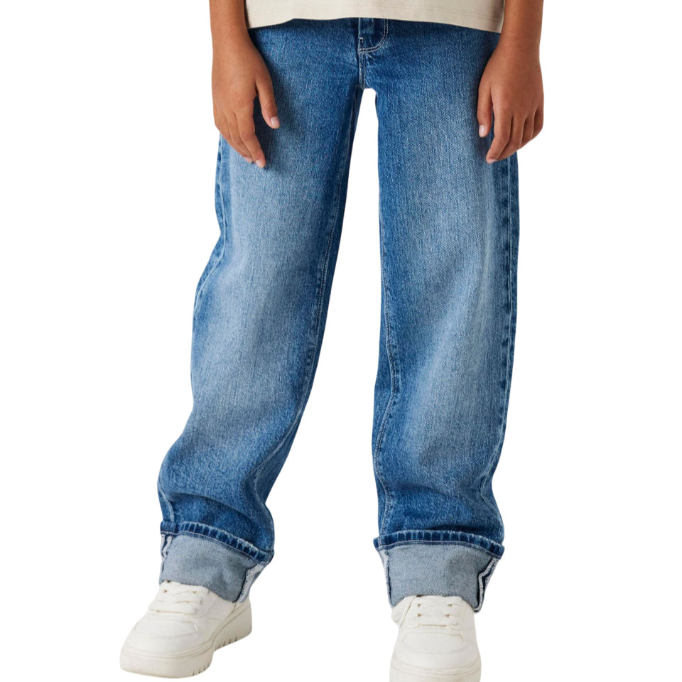 Pantalone jeans Name It Junior 13243087 blu medio, vista frontale su sportiamoweb.live