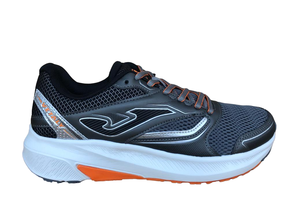 Joma scarpa da corsa da uomo Vitaly 2328 grigio nero arancio